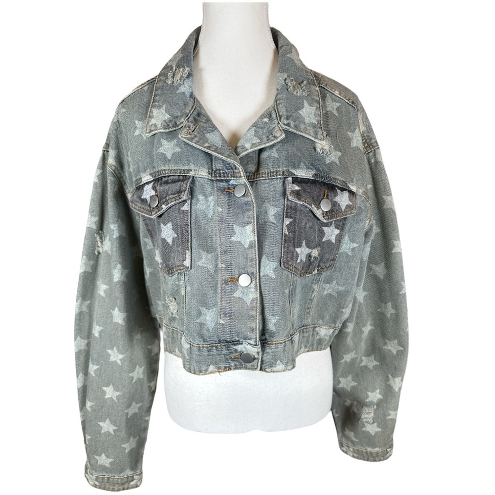 POL NWOT Starry Denim Jacket - Picture 1 of 8